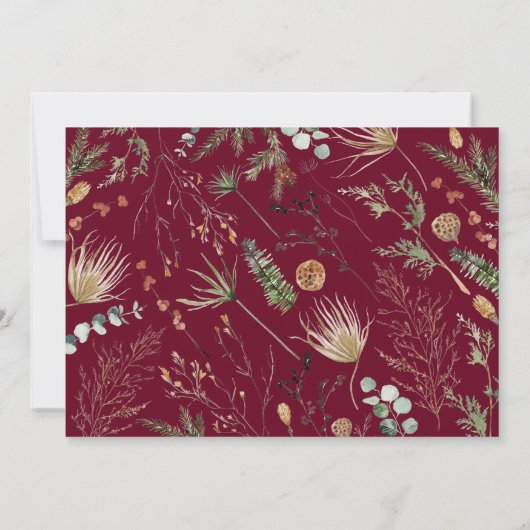 Afstuderen 2 foto-waterverf botanische Bourgogne Aankondiging (Achterkant)