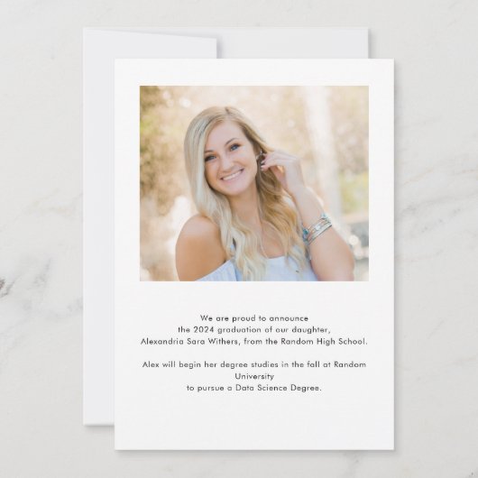 Afstuderen 2 Foto's Script Afstuderen 2025 Aankondiging (Achterkant)