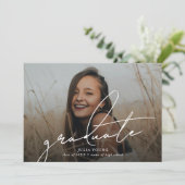 Afstuderen 2 Photo Collage Afstudeerfeest Kaart (Staand voorkant)
