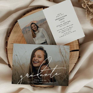 Afstuderen 2 Photo Collage Afstudeerfeest Kaart