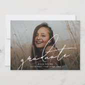 Afstuderen 2 Photo Collage Afstuderen Aankondiging (Voorkant)