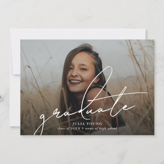 Afstuderen 2 Photo Collage Afstuderen Aankondiging (Voorkant)