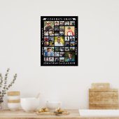 Afstuderen 33 Fotocollage Uw kleur Poster (Keuken)