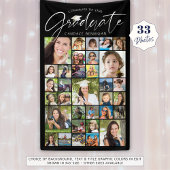 Afstuderen 33 Photo Collage Script Zwart Wit Spandoek