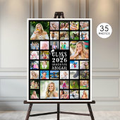 Afstuderen 35 Foto Collage Jaarklas Afgestudeerde Poster