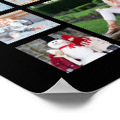 Afstuderen 35 Photo Collage CLASS YEAR Black Poster (Hoek)