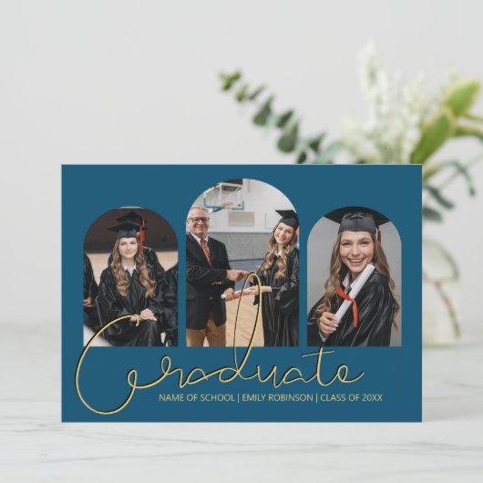 Afstuderen | 3 Aankondiging van aanplakfotocollage (Staand voorkant)