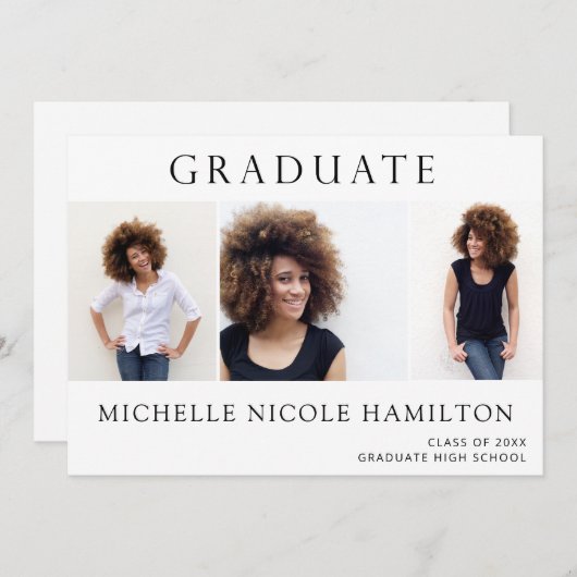 Afstuderen 3 Aankondiging van het Foto Afstuderen (Voorkant / Achterkant)