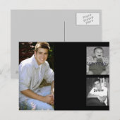 Afstuderen 3-foto collage briefkaart (Voorkant / Achterkant)