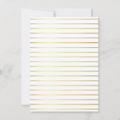 Afstuderen 3-foto Collage Gemakkelijk Gold Script  Aankondiging (Achterkant)