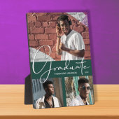 Afstuderen 3 Foto collage op donkergroen Fotoplaat