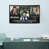 Afstuderen 3 Foto Congrats Afgestudeerde 2026 Zwar Spandoek (Beurs)
