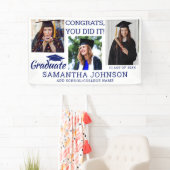 Afstuderen 3 Foto Congrats Afstudeerder 2025 Blauw Spandoek (Insitu)