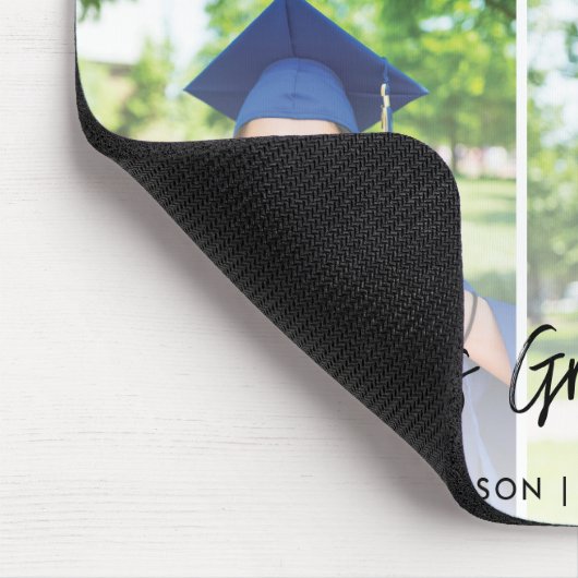 Afstuderen 3 Foto Custom 2025 Afstuderen Swag Muismat (Hoek)