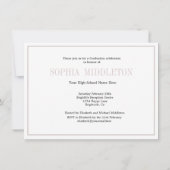 Afstuderen 3 Foto Modern Overlay Party Kaart (Achterkant)