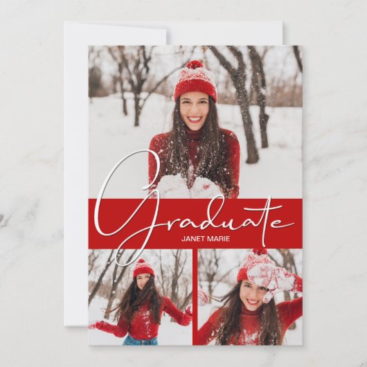 Afstuderen 3 Foto Scarlet Afstuderen Aankondiging (Voorkant)