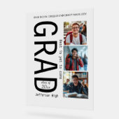 Afstuderen 3 foto's collage eenvoudige Acryl Teken Acryl Bord (Hoek)