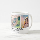 Afstuderen 3 Naam zwart fotocollage Koffiemok (Voorkant rechts)