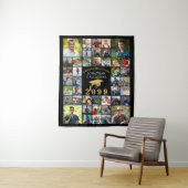 Afstuderen 42 Fotocollage Klasse Jaar Uw Kleuren Wandkleed (In situ)