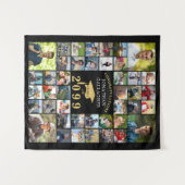 Afstuderen 42 Fotocollage Klasse Jaar Uw Kleuren Wandkleed (Voorkant (horizontaal))