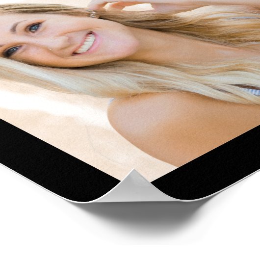 Afstuderen 42 jaar Photo Collage Script-klasse Poster (Hoek)