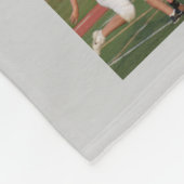Afstuderen 44 Foto Collage Name en School Gray Fleece Deken (Hoek)