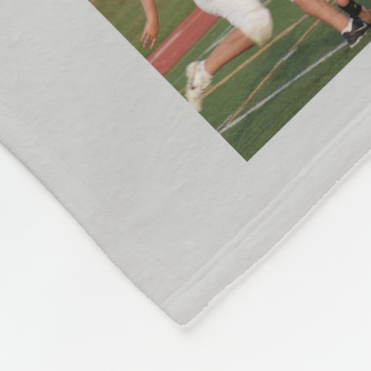 Afstuderen 44 Foto Collage Name en School Gray Fleece Deken (Hoek)