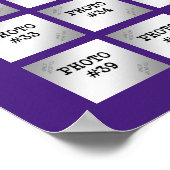 Afstuderen 44 Foto Collage Party Display | PAARS Poster (Hoek)