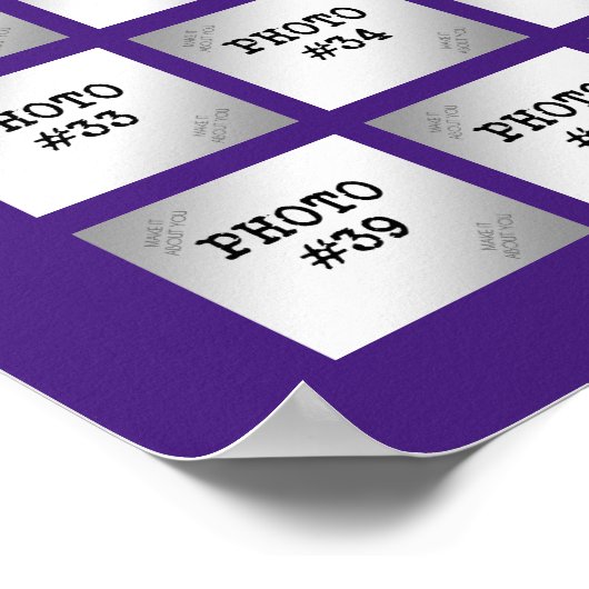 Afstuderen 44 Foto Collage Party Display | PAARS Poster (Hoek)