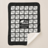 Afstuderen 44 Foto collage (voor Donkere achtergro Sherpa Deken (Voorkant)