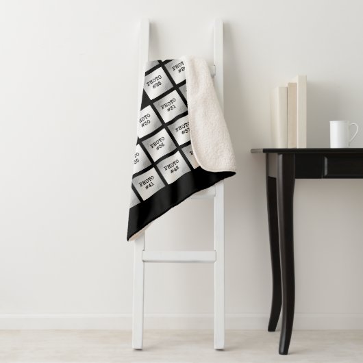 Afstuderen 44 Foto collage (voor Donkere achtergro Sherpa Deken (In situ)