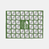 Afstuderen 44 Fotocollage (bewerkbare GROEN) Fleece Deken (Voorkant (Horizontaal))