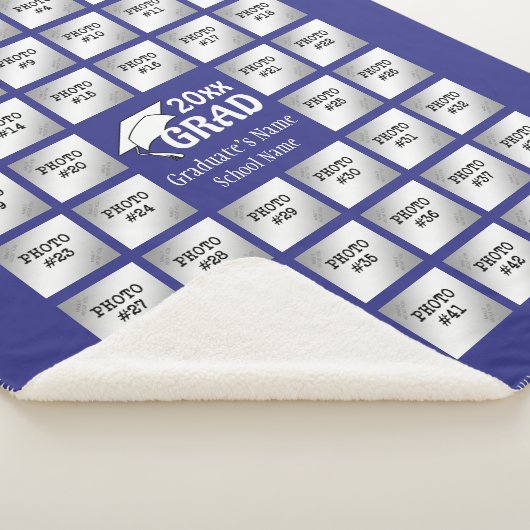 Afstuderen 44 Fotocollage (verwisselbaar PAARS) Sherpa Deken (3/4)