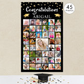 Afstuderen 45 Foto Collage Black Gold Poster