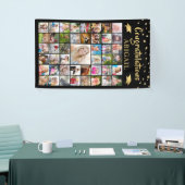 Afstuderen 45 Foto Collage Black Gold Spandoek (Beurs)