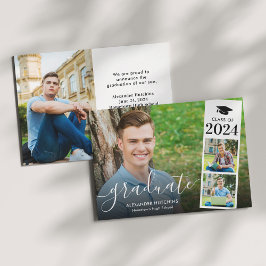 Afstuderen 4 Foto Collage Moderne Aankondiging