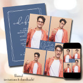 Afstuderen 4 Foto Collage Party Kaart