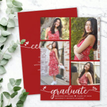 Afstuderen 4 Foto Modern Calligrafie Hartelijk roo