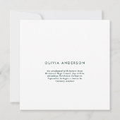 Afstuderen 4 foto moderne aankondiging groen (Achterkant)