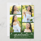 Afstuderen 4 Foto Moderne kalligrafie Hartelijk gr Aankondiging (Voorkant)