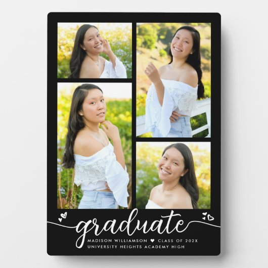 Afstuderen 4 Foto Moderne kalligrafie Hartelijk zw Fotoplaat (voorkant)