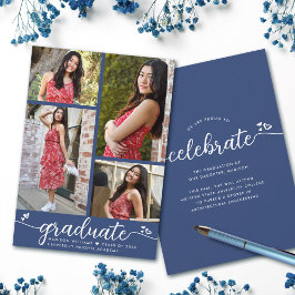 Afstuderen 4 Foto Moderne kalligrafie Haruw blauw Aankondiging