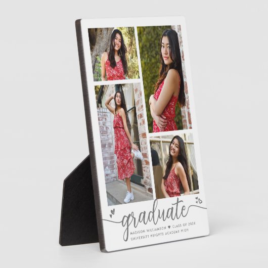 Afstuderen 4 Foto Moderne kalligrafie Wit Fotoplaat (Zijkant)