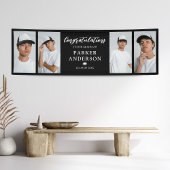 Afstuderen 4 Fotocollage Gefeliciteerd Spandoek