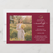 Afstuderen 4 Fotocollage Klasse van 2025 Aankondiging (Achterkant)