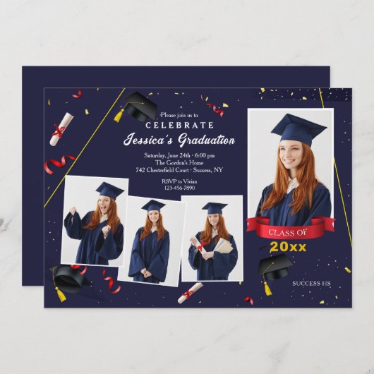 Afstuderen 4 Fotonodiging Kaart (Voorkant / Achterkant)