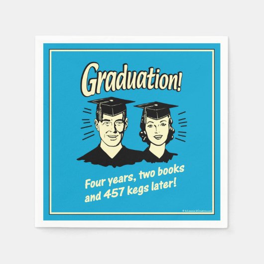 Afstuderen: 4 jaar, 2 boeken servet (Voorkant)