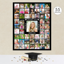 Afstuderen 55 Foto Collage Personaliseer uw kleur