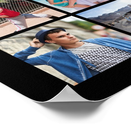 Afstuderen 55 Foto Collage Persoonlijk Poster (Hoek)