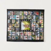 Afstuderen 55 Fotocollage aangepaste kleur achterg Wandkleed (Voorkant (horizontaal))